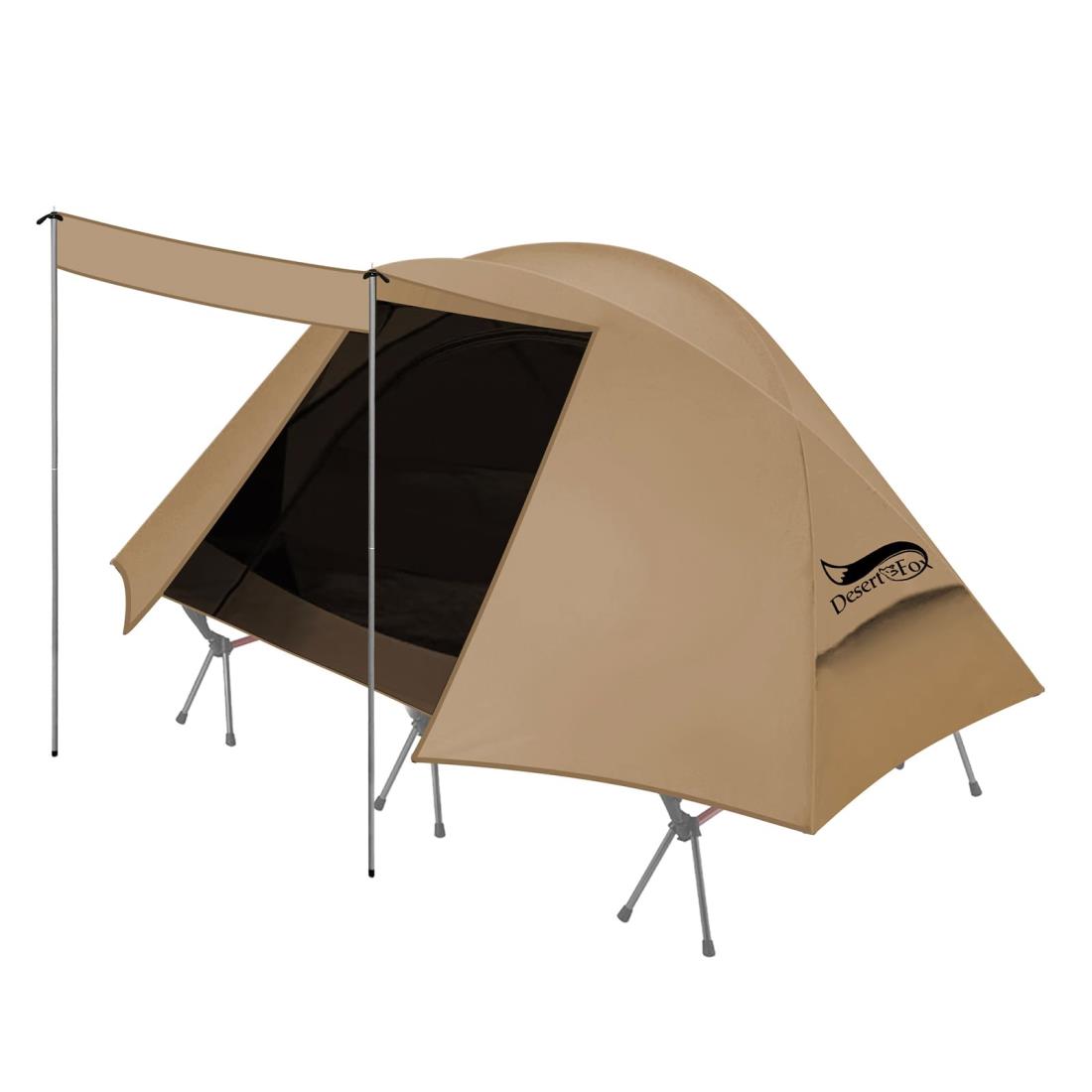 楽天市場】DesertFoxテント コット用 テント 1人用 ソロ 4000mm耐水圧