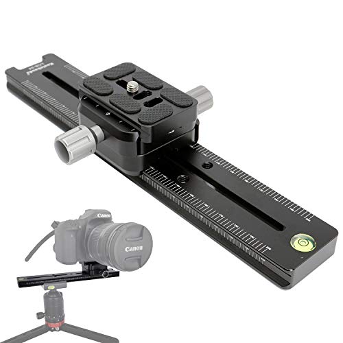 【送料無料】Koolehaoda 240mmプロフェッショナルレールノードスライド金属クイックリリースクランプ、 両面クランプを備えたデュアルダブテールカメラブラケットマウントは、アルカスイス互換のカメラ用に90°回転可能
