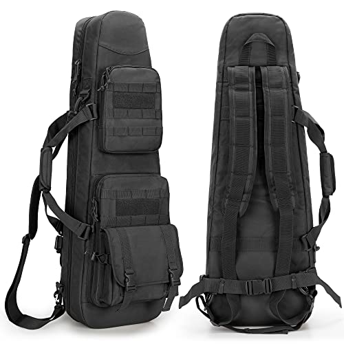 GOBUROS ガンケース リュック 2丁収納70cm対応 サバゲーバッグ大容量 Amazon.co.jp: GOBUROS ガンケース リュック 2丁収納 28インチ/75cm