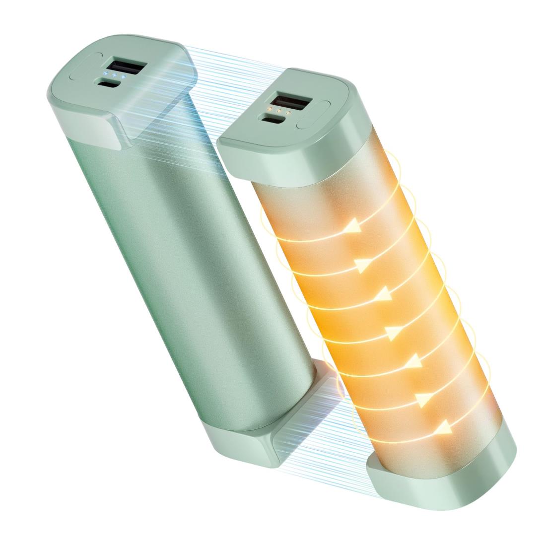 YUSIDO 充電式カイロ 電子カイロ 3S急速発熱 モバイル バッテリー機能付き 10000mAh 大容量 最大14時間連続使用可 3段階温度調節 電気カイロ 寒さ対策 超軽量 ハンドウォーマー 急速充電 1台2役 USB充電式 カイロ 防寒グッズ マグネット 分離式 持ち運びやすい 寒さ対策 旅行