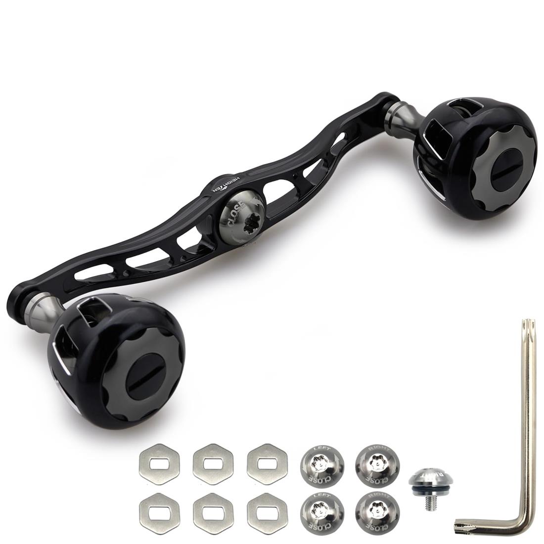 楽天市場】HEIGHTEN 130/120mm リール ハンドル 32mmノブ搭載 シマノ