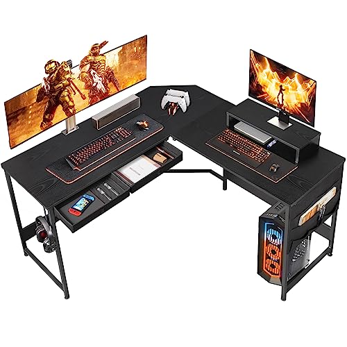 楽天市場】【送料無料】YeTom l字デスク 机 パソコンデスク つくえ