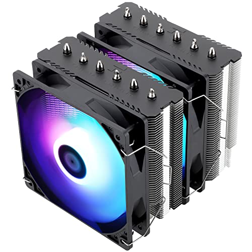 RGB CPUエアクーラー 120mm PWG ファン 4 本のヒートパイプ Amazon.co.jp: Dracaena RGB CPU エアクーラー、120mm PWG CPU