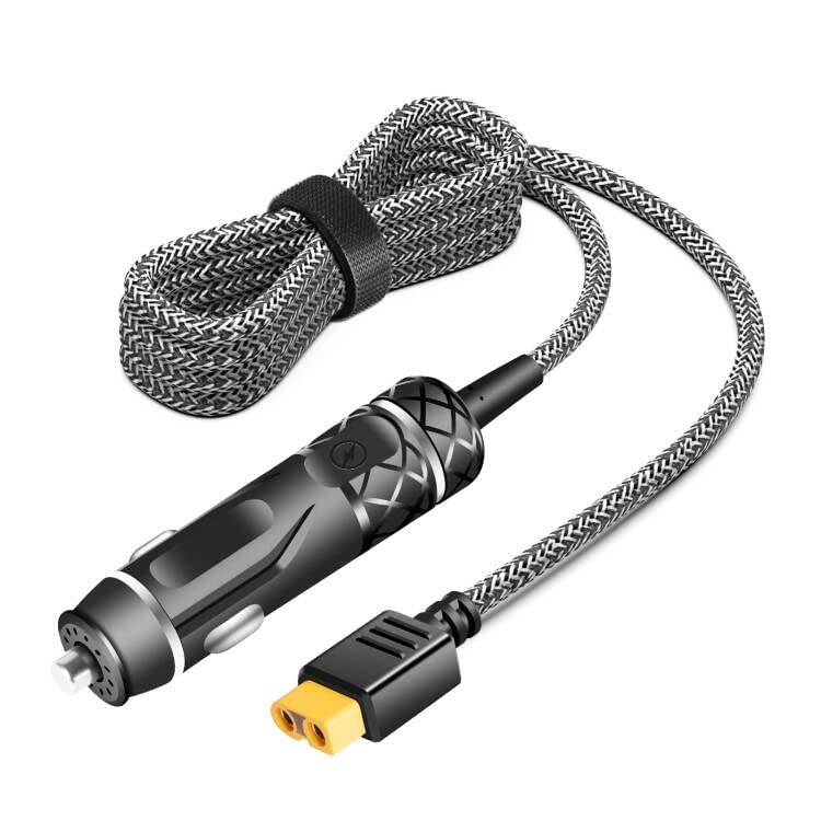 KFD DC 12V 24V 車用 シガーソケット延長ケーブル シガーライタ延長コード ライタープラグ 電源 ソケット シガーアダプター → DCジャックオス XT60 対応 EcoFlow DELTA RIVER や Bluetti EB55 などのエネルギー貯蔵ポータブル電源に対応します画像