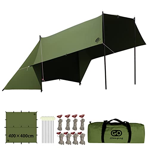 楽天市場】GOGlamping HENGEN+スクエアタープTC 正方形タープ
