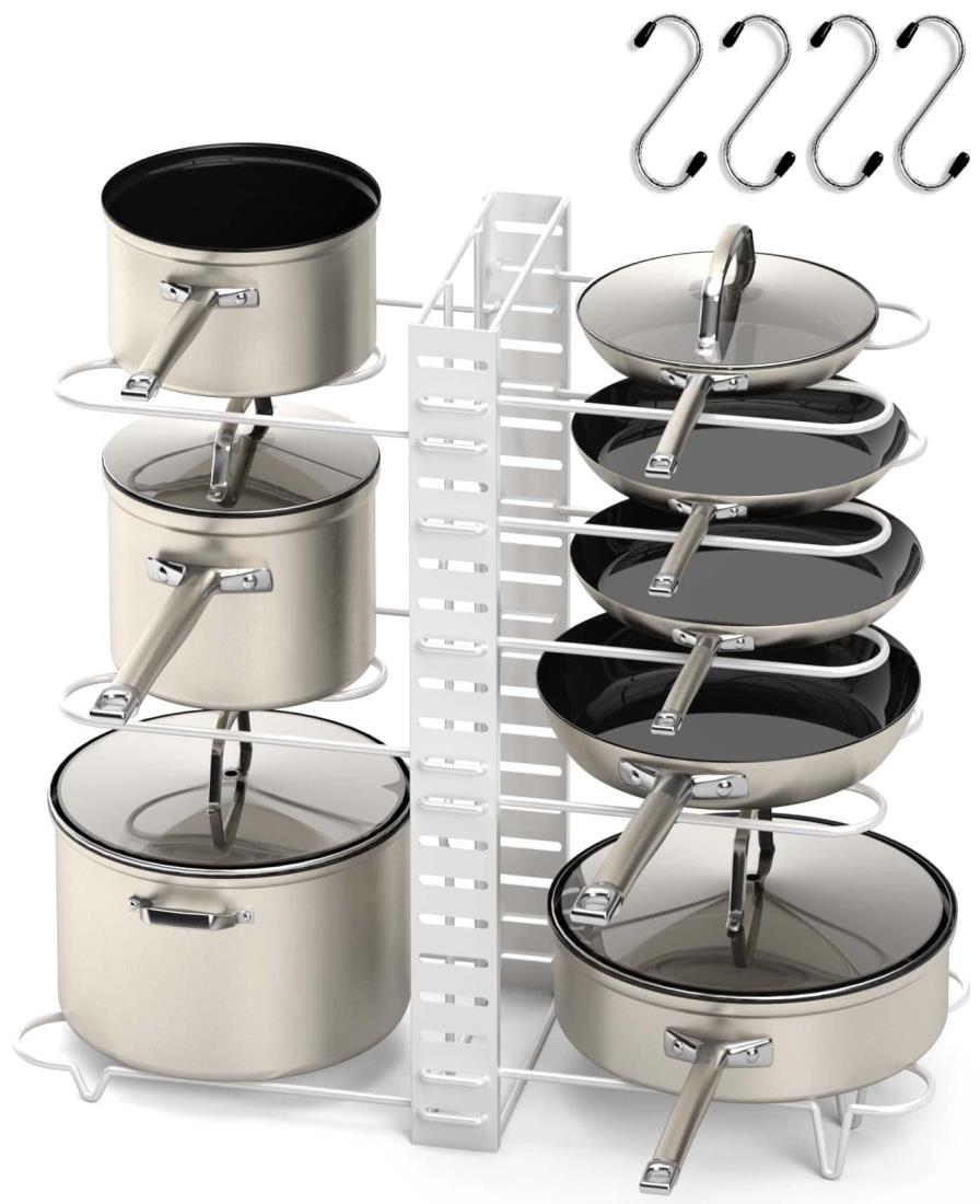 楽天市場】【送料無料】HASONA フライパンスタンド (8仕切り