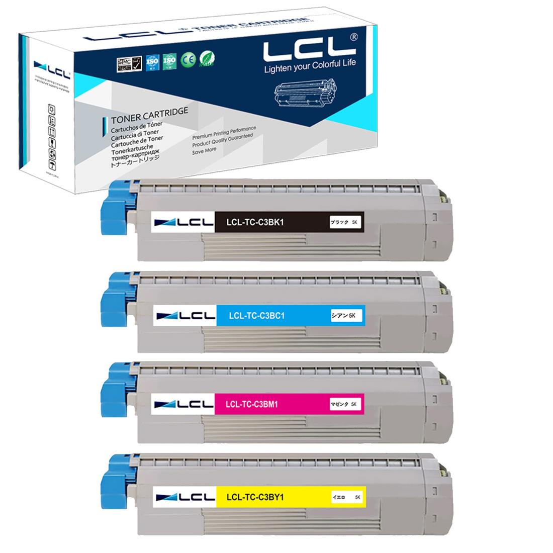 LCL OKI用 TC-C3B TC-C3BK1 TC-C3BC1 TC-C3BM1 TC-C3BY1 C844dnw C835dnwt C835dnw C824dn (4色セット ブラック シアン マゼンタ イエロー) 再生トナーカートリッジ 対応機種：OKI C844dnw C835dnwt C835dnw C824dn｜プライムプラス　店 20,741円