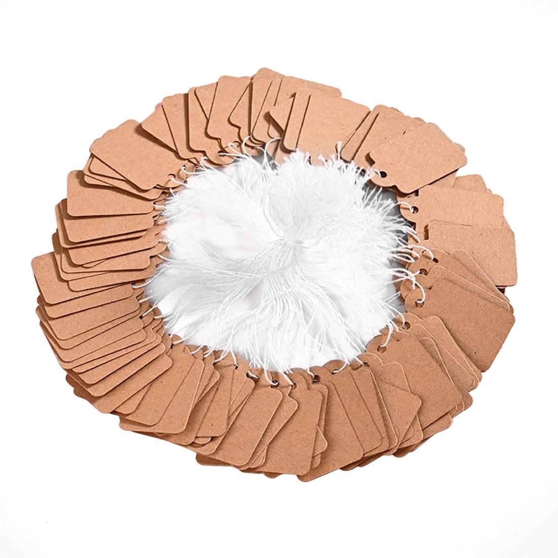 楽天市場】値札 100枚 カード 荷札 タグ 糸付き下げ札 結婚式 菓子屋