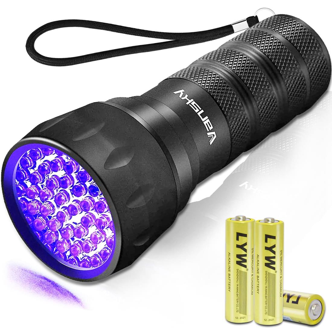 楽天市場】ブラックライト懐中電灯、Vansky 21 LED UVライト懐中
