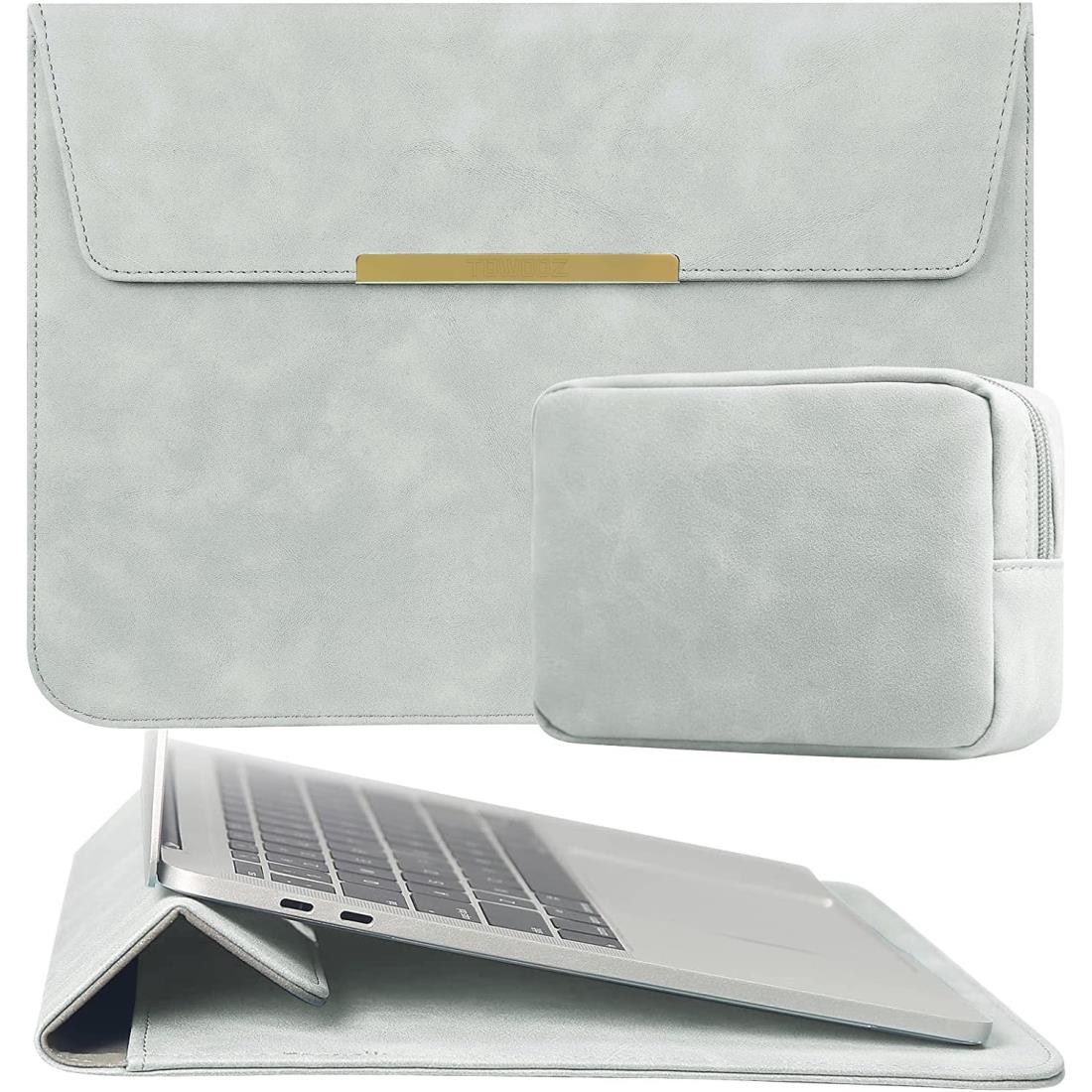 TOWOOZ Macbook Air m3 ケース 13 インチ【折り畳み式】Macbook Air/Pro 13~13.6インチ M1 M2 M3チップス 対応 薄型 耐衝撃 撥水 磁石設計 収納袋付き ノートパソコン ケース Macbook Air M2 ケース 13.6 インチ PCスタンド機能付き