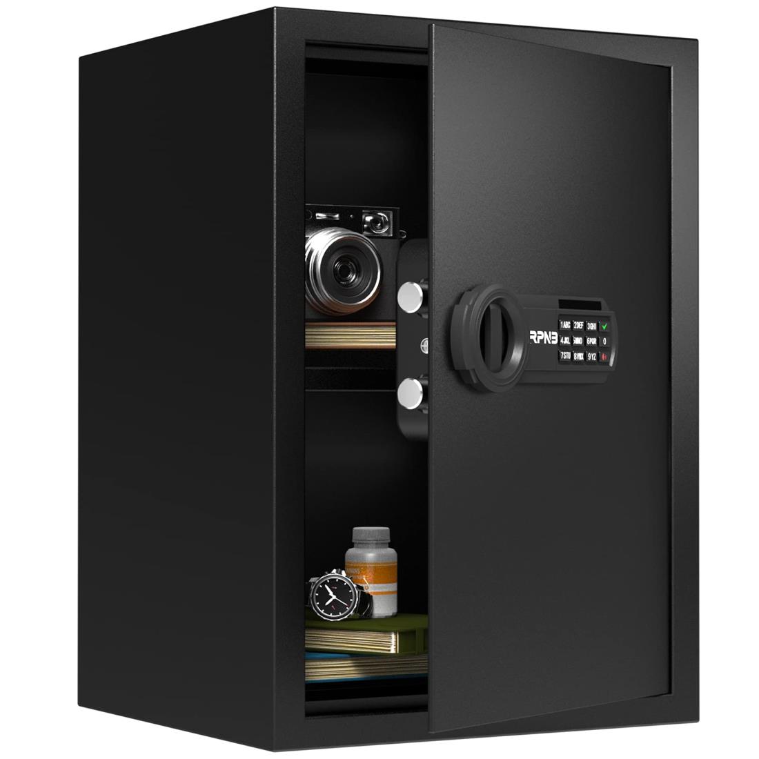 楽天市場】RPNB 金庫 家庭用 小型 電子金庫 保管庫 防犯金庫 デジタル