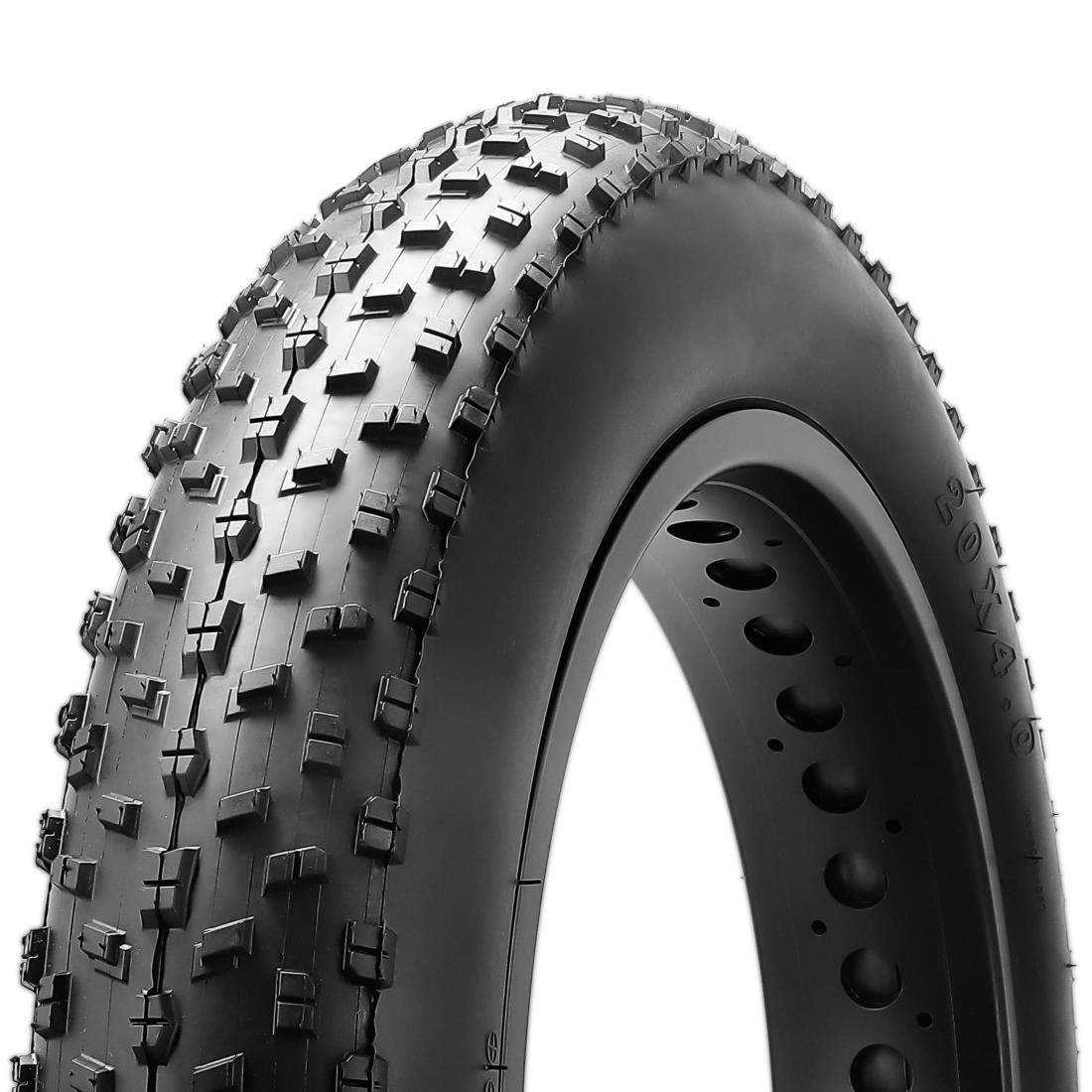 MOHEGIA ファットタイヤ: 26 x 4.0インチ ファットバイクタイヤ - 折りたたみビードの電動自転車タイヤ - 広いマウンテンスノーバイクに対応 - くろい