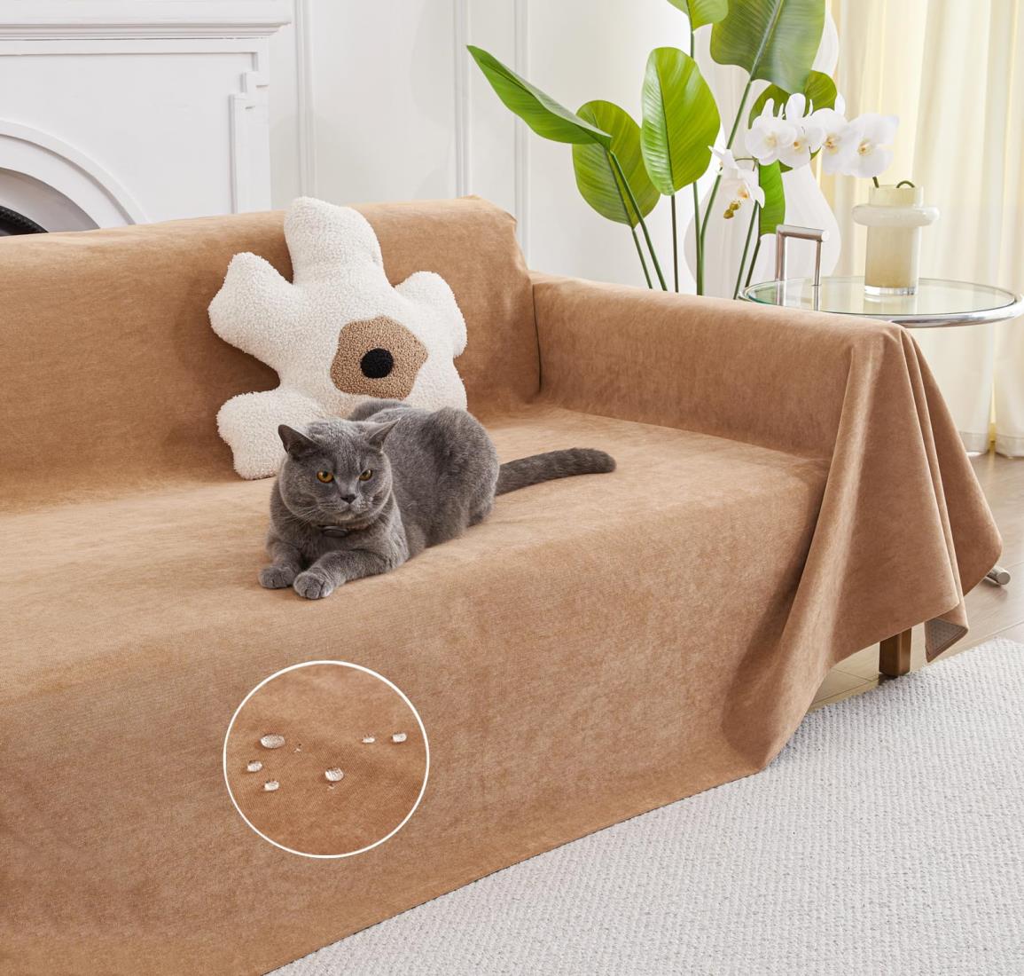 楽天市場】マルチカバー 長方形 撥水加工 ズレ防止 ソファーカバー