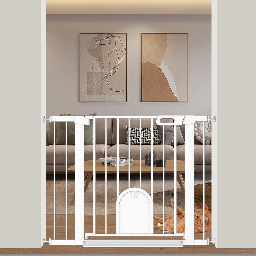 ベビーゲート/ペットゲート 楽天市場】Fairy Baby ベビーゲート ペットゲート ペットドア付き 猫