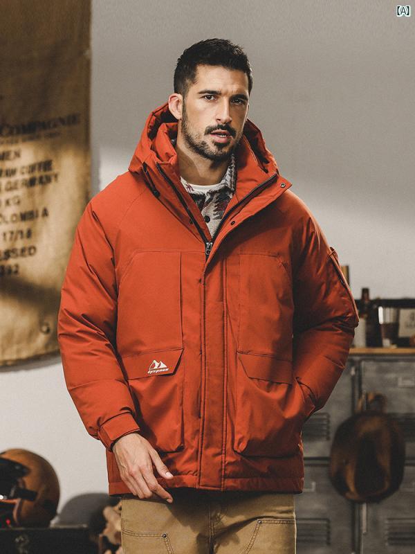 メンズ流行り物 コーデ  冷やりとした 外国で風 アメリカン ボンネット付き添い人 落ち込む 上衣 メンズ 冬 防風 防寒 生あたたかい スキーの板 山登り 服 細工物御召しもの