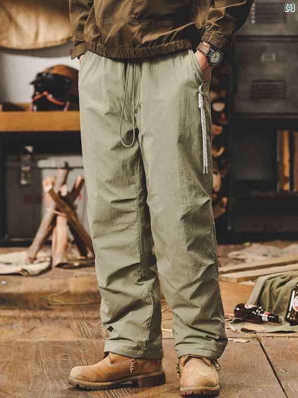 メンズ　コーデ　ファッション　メンズファッション　オシャレ　海外風 標準 90 ダック ダウン 作業着 パンツ 男性用 冬 ストレート アメリカン 屋外 防寒性 暖かい 空挺 部隊