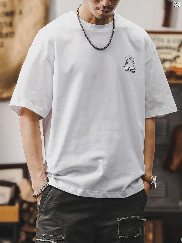 メンズ　カジュアル　男性　オシャレ ジェイ レノ ヘビーウェイト ホワイト 半袖 Tシャツ メンズ 夏 ファッション 大きいサイズ アメリカ 服 男性用