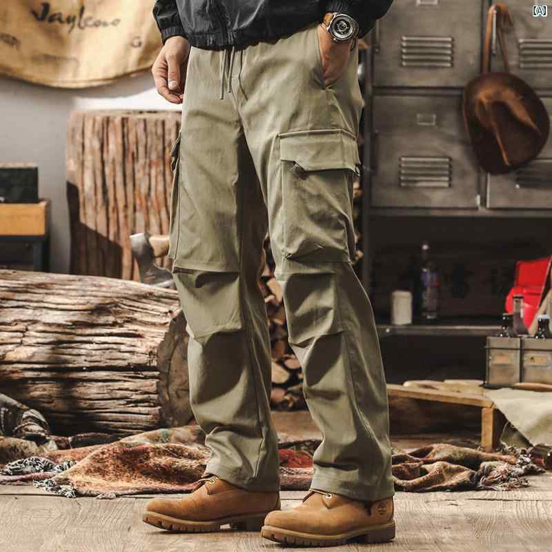 メンズ 心地好い 成人男性 オシャレ 亜米利加 レトロ 細工物御召しもの ズボン下 成人男性 室外 役立つこと的 パラシュート 兵 秋 心地好い ズボン
