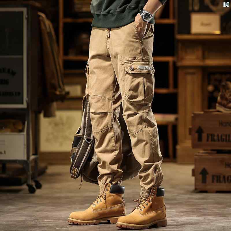 メンズ 流行り物 コーデ 成人男性 オシャレ 秋 成人男性用 アメリカン ヘビーウェイト 厚地の外套 櫂 冬 引っ切り無い レッグ 馬鹿でかい大きさ マルチ 衣嚢 心地好い ズボン下