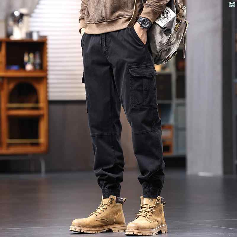 メンズ 流行り物 コーデ 成人男性 オシャレ 秋冬 成人男性用 アメリカン レトロ 厚地の外套 櫂 レギンス 手ごわい アウトドア 心地好い ズボン下