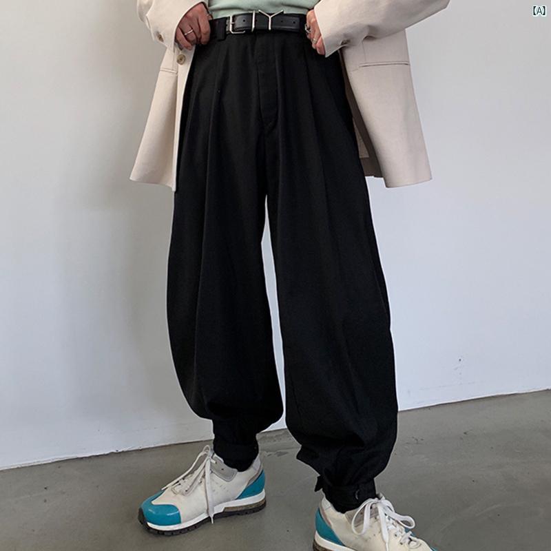 メンズ　コーデ　ファッション　オシャレ　海外風　冬ファッション　男性 ストレート パンツ 韓国 レギンス カジュアル 快適 イン ファッション 落ち 感 裾細