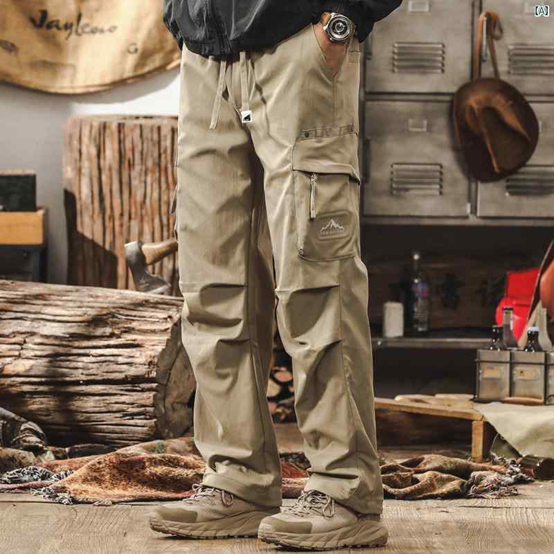 メンズ 心地好い 成人男性 オシャレ 亜米利加 レトロ 細工物御召しもの ズボン下 成人男性用 秋 アウトドア 役立つこと的 引っ切り無い 空挺 軍事部隊
