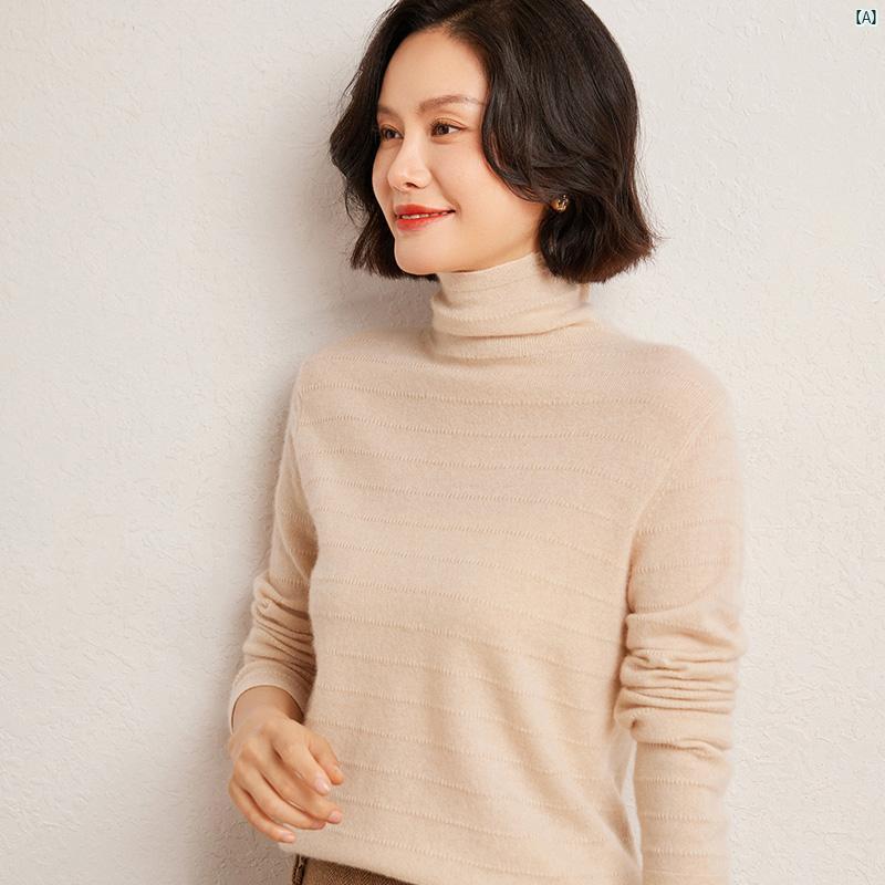 レディース　ファッション　コーデ　春　夏　秋　小物 シンプル 通勤 パイル カラー ボトム シャツ レディース プルオーバー 長袖 秋冬 ソリッドカラー ニット セーター