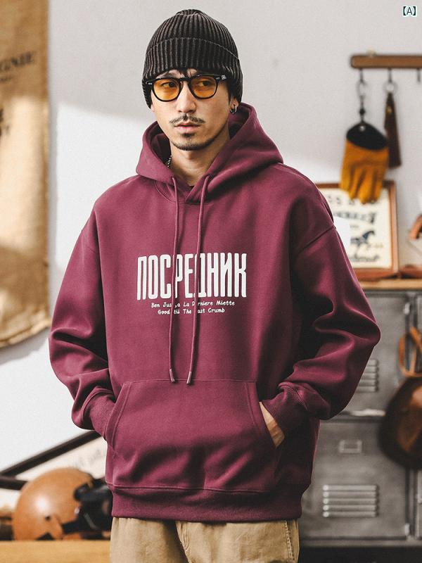 メンズ　カジュアル　男性　オシャレ ジェイ レノ アメリカン レトロ フード付き ジャケット 春秋 ファッション カジュアル スウェットシャツ