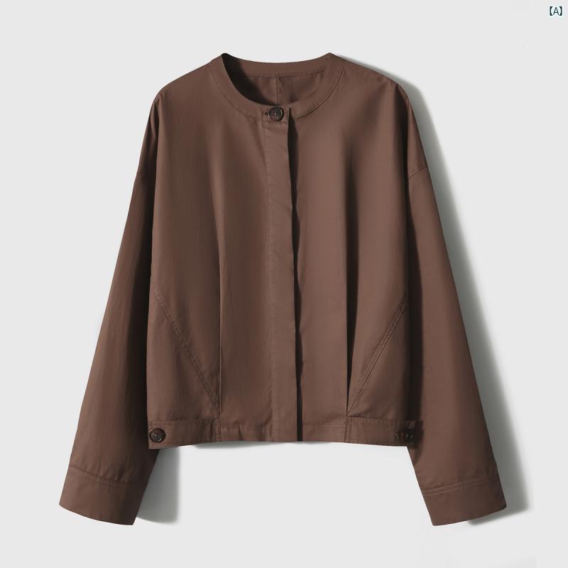 レディース　ファッション　コーデ　春　秋 優れた ピマ コットン 非常 幅広く レディース用 ショート シャツ ジャケット WTG 780285 AG