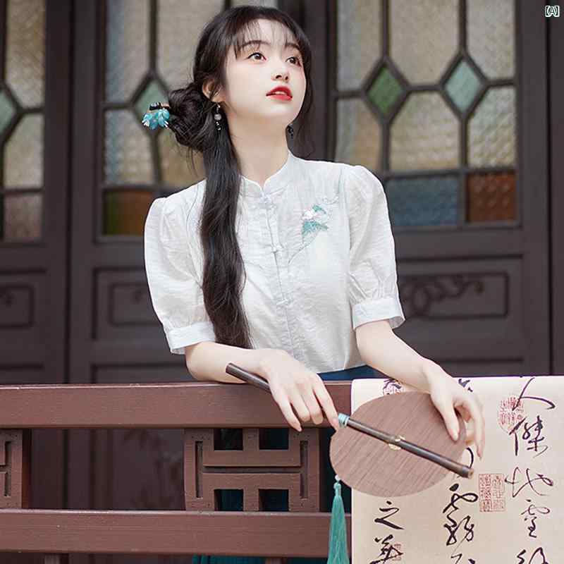 中国 レトロ 2点仕掛ける 中華風 刺しゅう いの一番 グラデーション 言い慣わし的 スコート 赤ちゃん 日常 漢服