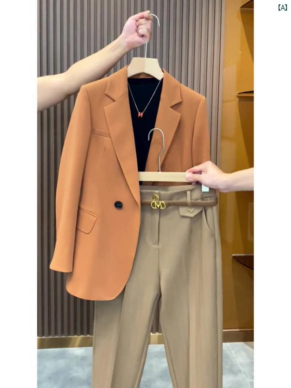 レディース　ファッション　コーデ　春　夏　春秋先新 トップ アメリカン ハイエンド 美形 スーツ ジャケット レディース