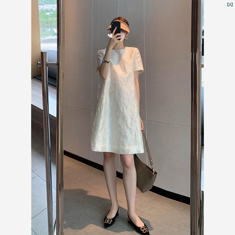 レディース　ファッション　コーデ　春　夏　春秋 スカート 高級 フランス ロイヤル シスター リトル フレグランス ホワイト ドレス 夏 レディース