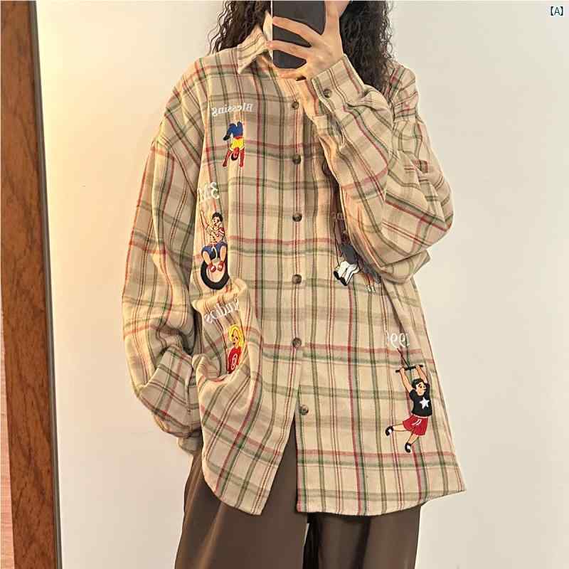レディース 流行り物 レディース オシャレ コーデ 春 秋 夏 UATONLINE 秋冬 アメリカン レトロ ハイエンド 単科大学 刺激的 刺しゅう 読み合わせる柄 長袖 ティーシャツ 上衣 レディース