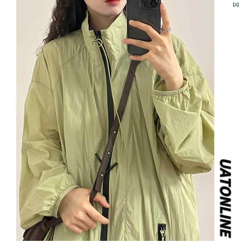 レディース 流行り物 レディース オシャレ コーデ 春 秋 夏 UATONLINE 夏 アメリカン レトロ 通気性 軽さ 日焼押しとどめる 上衣 メンズレディース 服