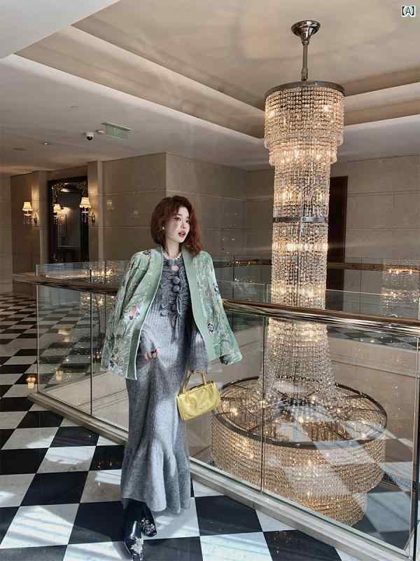 レディース　ファッション　レディース　オシャレ　コーデ　春　秋　冬 dangdang 宝物す 刺繍 流れる ベルベット コットン ベスト レディース コットンジャケット