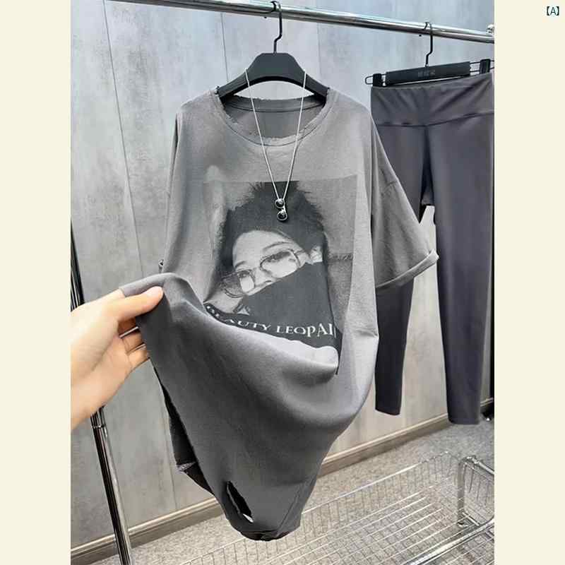 こ 秋 海外 ファッション ハイエンド 生意気 ゆるくて レター Tシャツ