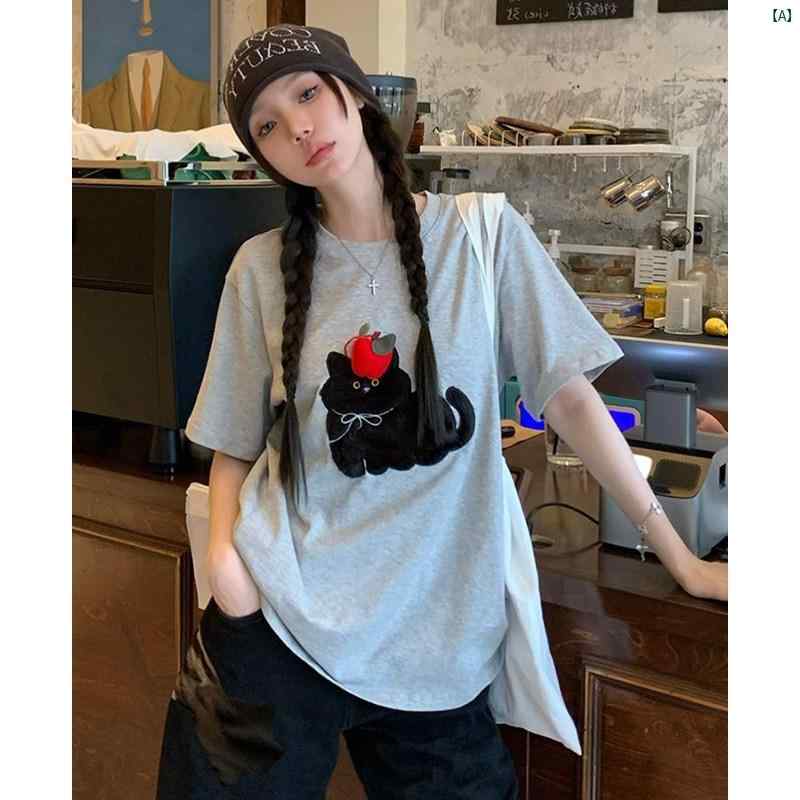 レディース　ファッション　おしゃれ　海外　海外風　かわいい 楽しくて シックす 半袖 Tシャツ 夏 す カジュアル トップ