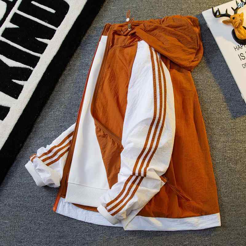 GOOMIL LEE 室外 日焼押しとどめる 服 メンズ 夏 UV 押しとどめる UPF 50 薄型 ボンネット付き添い人 上衣