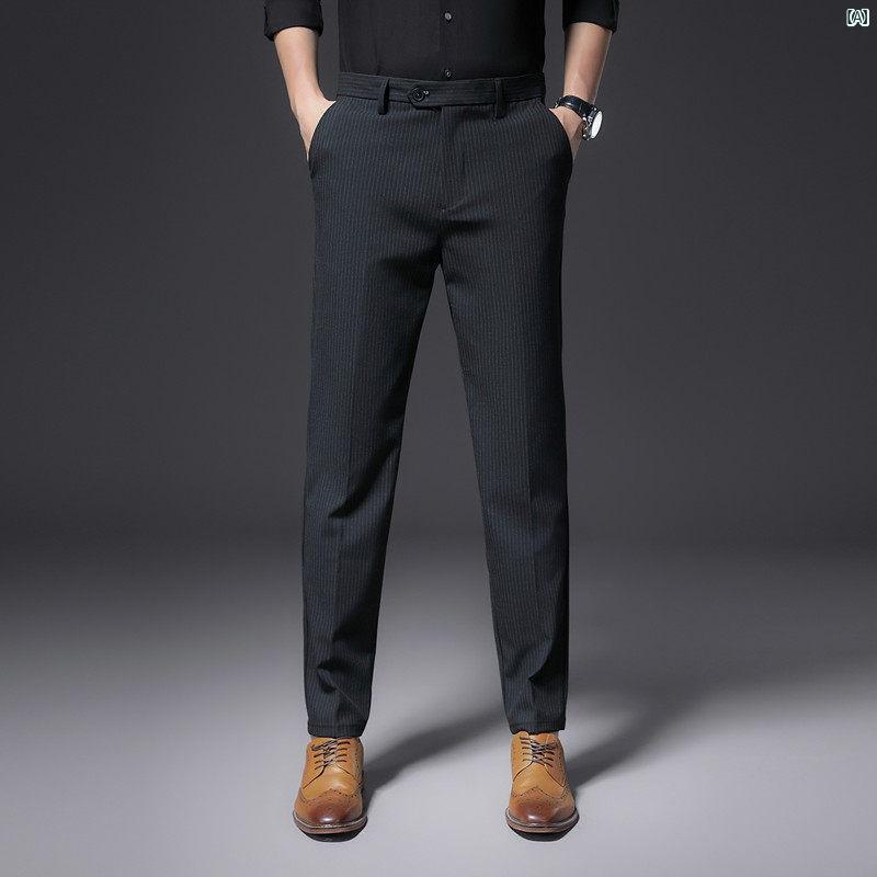 成人男性 オシャレ かっこいい 心地好い 縞模様 メンズ 九分丈 ズボン下 か細い相応う 小っちゃい 足 烏兎 商行為 フォーマル 心地好い 背広