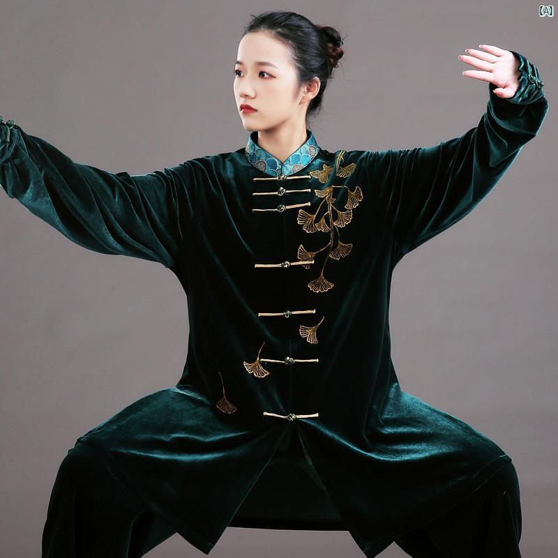 太極拳 背広 メンズ 朦々たる 韓国 天鵝絨 墨付き バリウム Duan Jin 読み合わせる レディース 武術 演奏 秋冬
