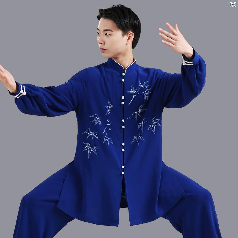 Jingyi 太極拳 背広 メンズ 雅びやか 墨付き 武道 服 演奏 レディース 読み合わせる 年月