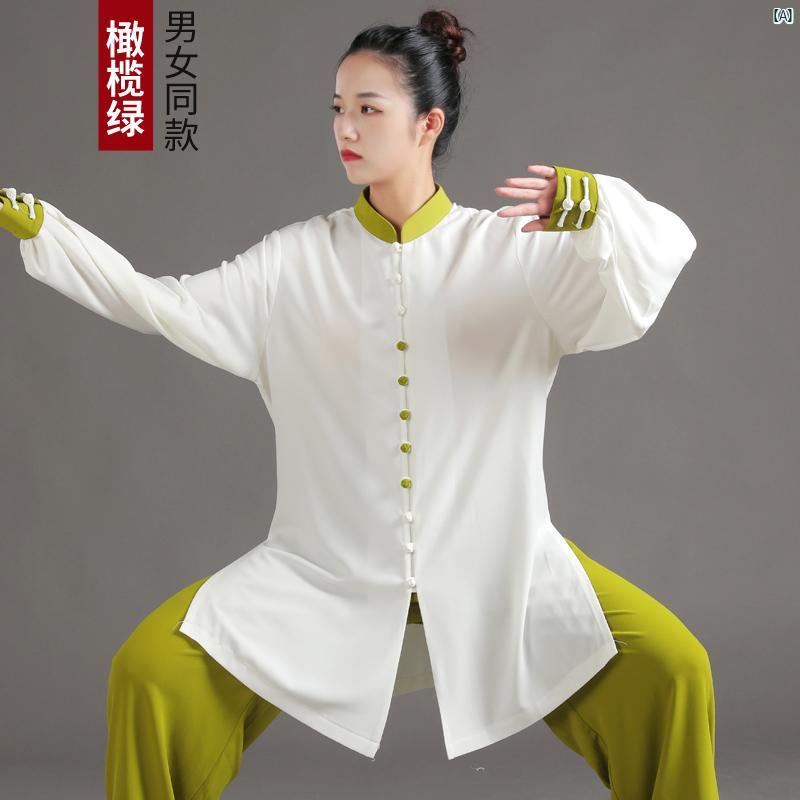 レディース 太極拳 背広 ハイエンド 雅びやか 色 成人男性用 読み合わせる用 武術 演奏 年月