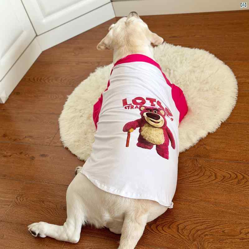 大型 犬用 犬 服 薄手 ラブラドール ゴールデンレトリバー 夏服 ネット イチゴ クマ かわいい