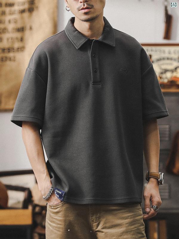 メンズ カジュアル 男性 オシャレ ジェイ レノ アメリカン ヘビー級 メンズ 半袖 Tシャツ ポロシャツ メンズファッション 夏