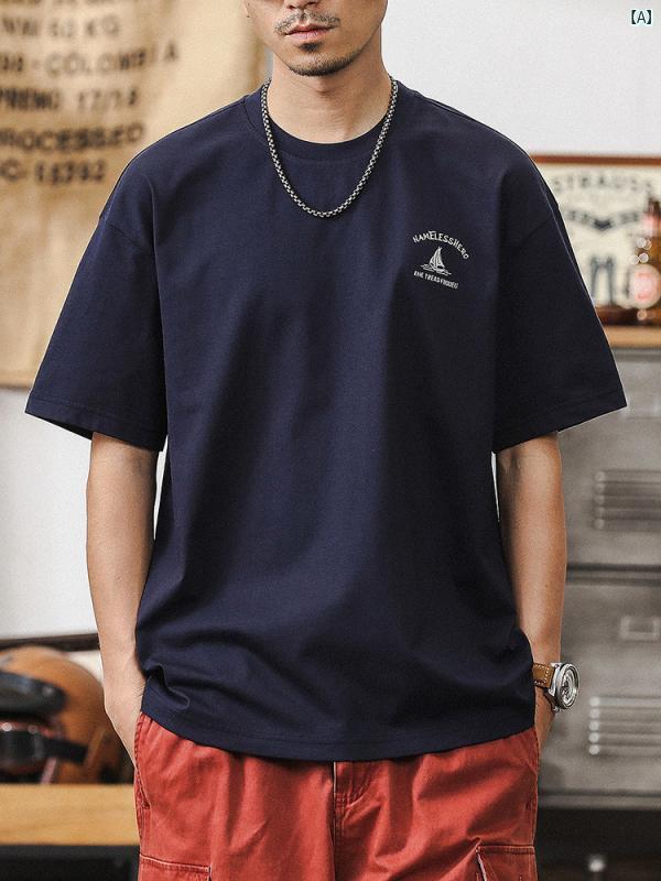 メンズ　カジュアル　男性　オシャレ ジェイ レノ メンズ 夏 Tシャツ 半袖 コットンたり 大きいサイズ カジュアル 五分袖 厚手 アメリカ 服