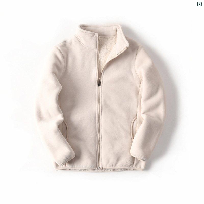 メンズ　男性　メンズファッション　オシャレ　カジュアル フリース シェルパ 複合 ベルベット スタンドカラー ジャケット カップル 秋　冬 暖かい 0644