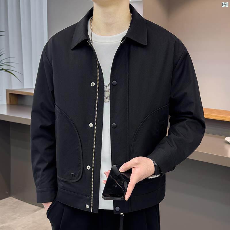 メンズ　ファッション　韓国ファッション　オシャレ　カジュアル　男性用　大歳 ワークジャケット メンズ 春秋 高級 アメカジ アウトドア トップス