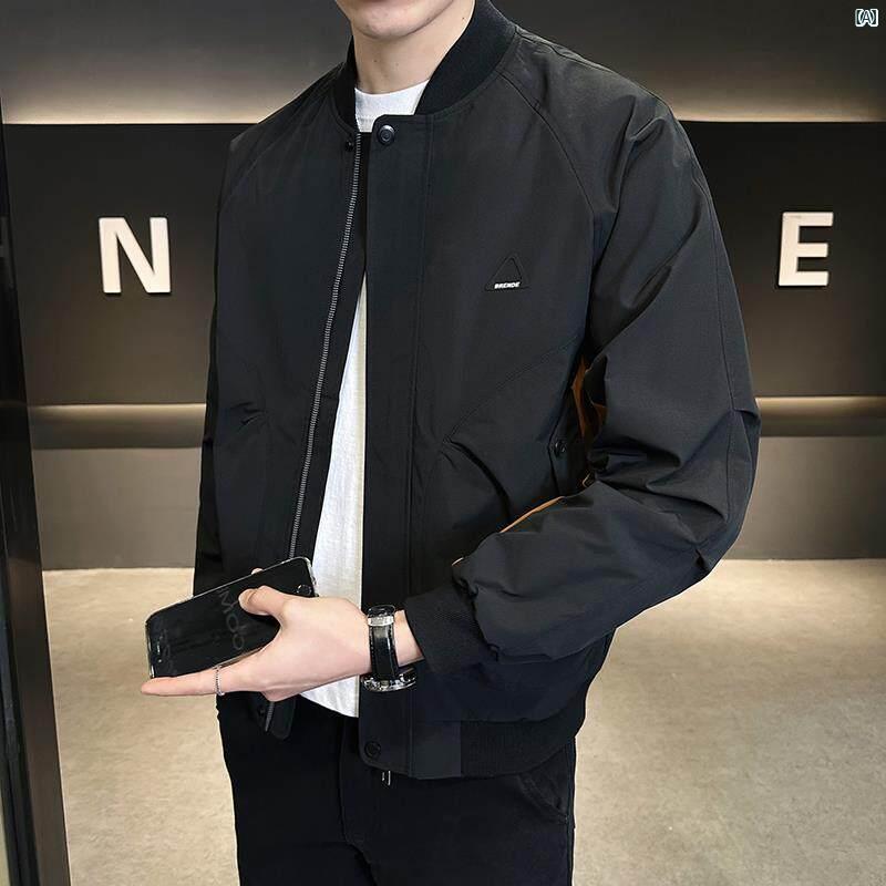 メンズ 流行り物 韓国流行り物 オシャレ 心地よい 成人男性用 大歳 ベイスボール 制服 上衣 メンズ 年月 色合い 差しつかえる 心地よい いの一番