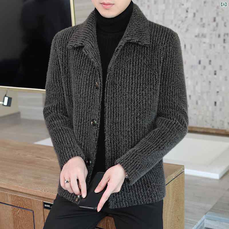 メンズ　ファッション　韓国ファッション　オシャレ　カジュアル　男性用　大歳 ジャケット メンズ 秋　冬 メンズジャケット ハイエンド 厚手 成熟 安定 ウール