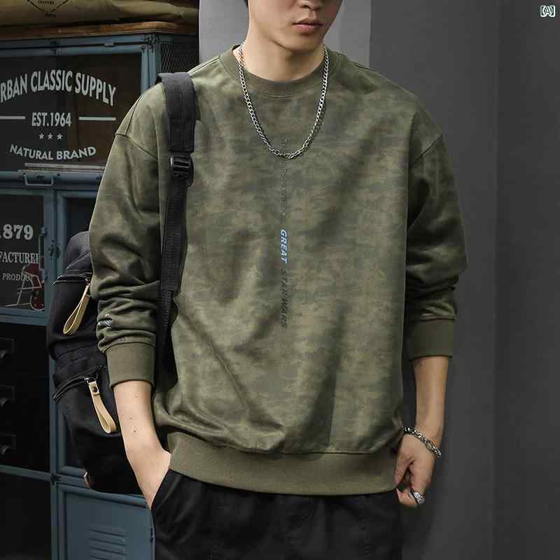 メンズ 成人男性  流行り物 韓国 オシャレ たり 大歳表どおり アメリカン 変装 スエードクロス 調教師 秋 甚だしい 馬鹿でかい大きさ 長袖 プルオーバー はたご屋 とっ始め